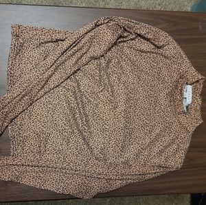 GAZE leopard print crop turtleneck